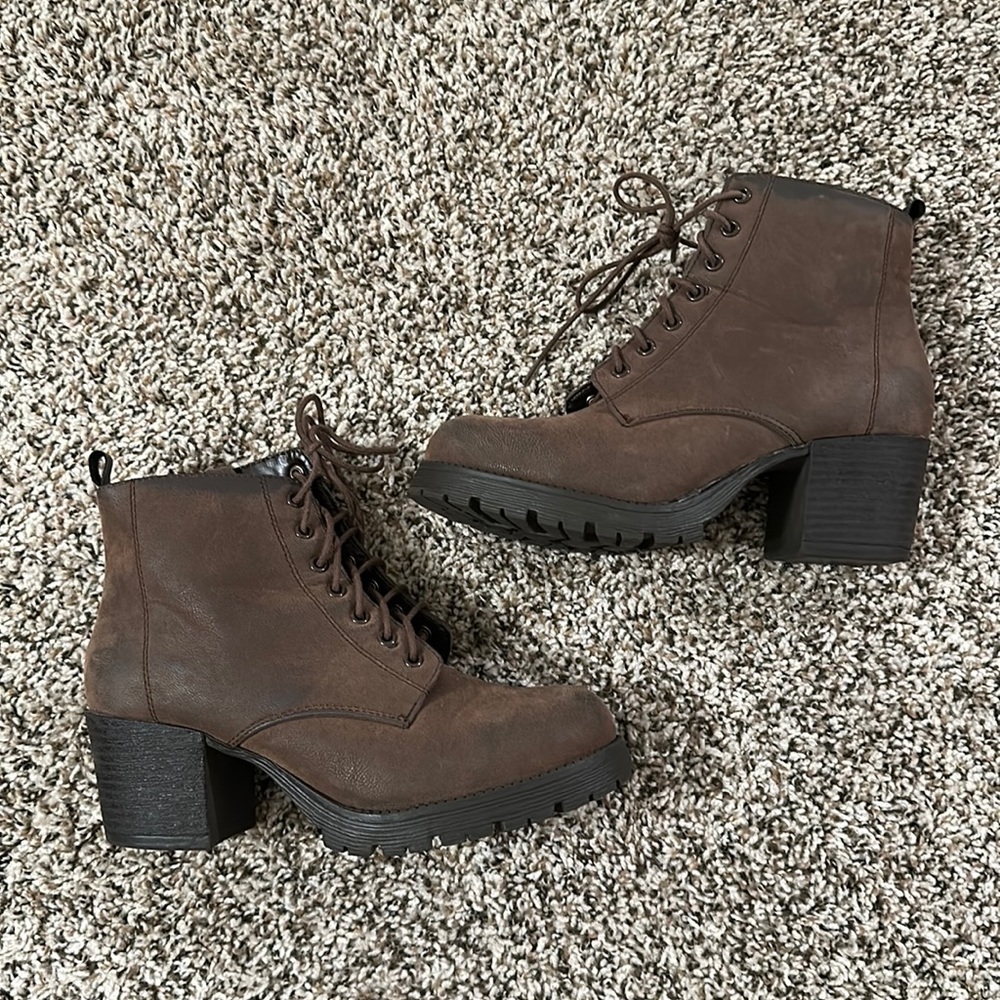 Brown booties